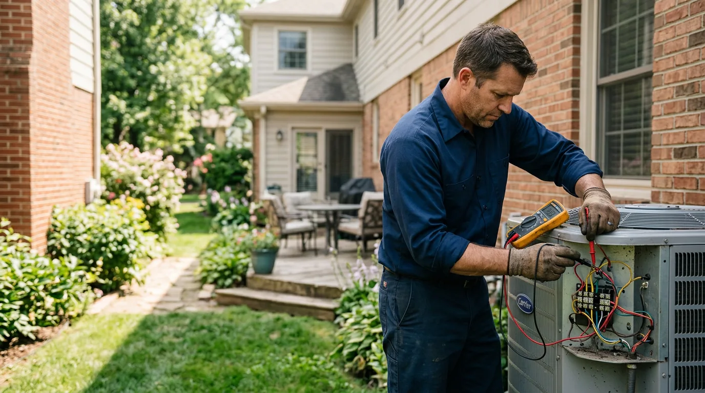 HVAC technician working near Hoyt Lakes, MN